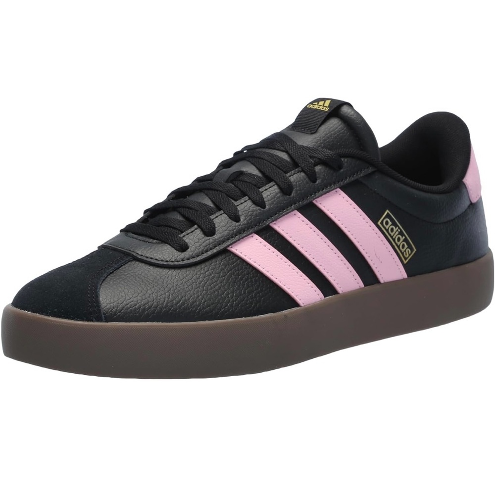 adidas Black & Pink Low-Top Skate Sneakers